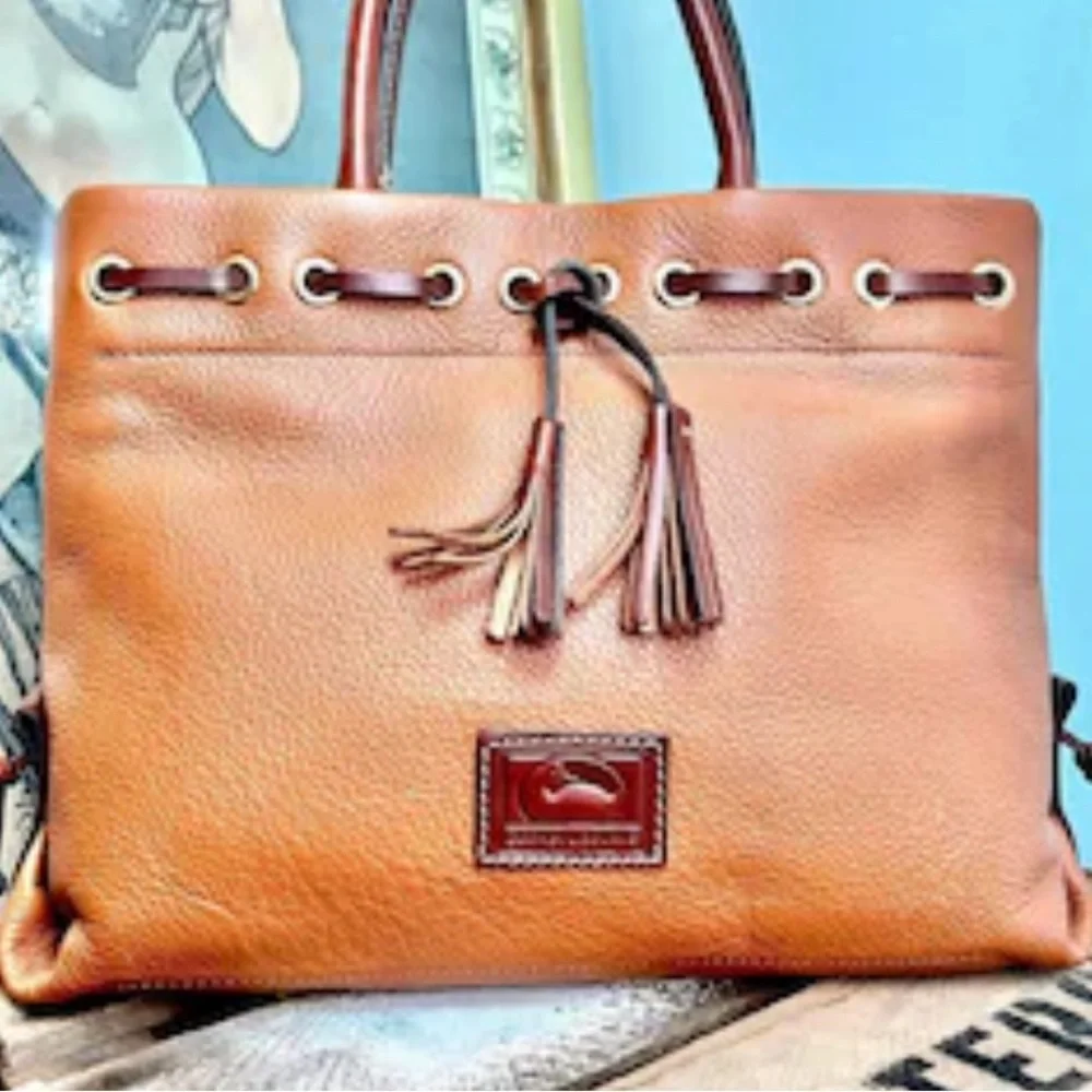 Dooney & Bourke Brown Leather Women's Bag - Picture 3 of 8